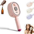 2026 New Electric Steam Brush, Electric Steam Brushs for Hair, Rechargeable Steam Hair Straightener with Water Spray, Detangling Steam Brush for Reduce Frizz, Nourishes Hairs (Pink Set)
